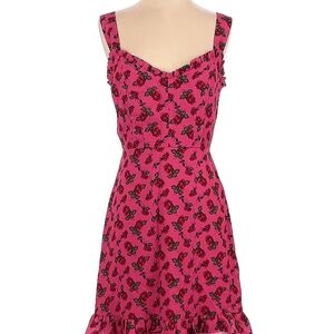 Betsey Johnson Pink Ruffled Sweetheart Sundress